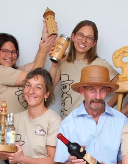 Pilatus team having drinks together